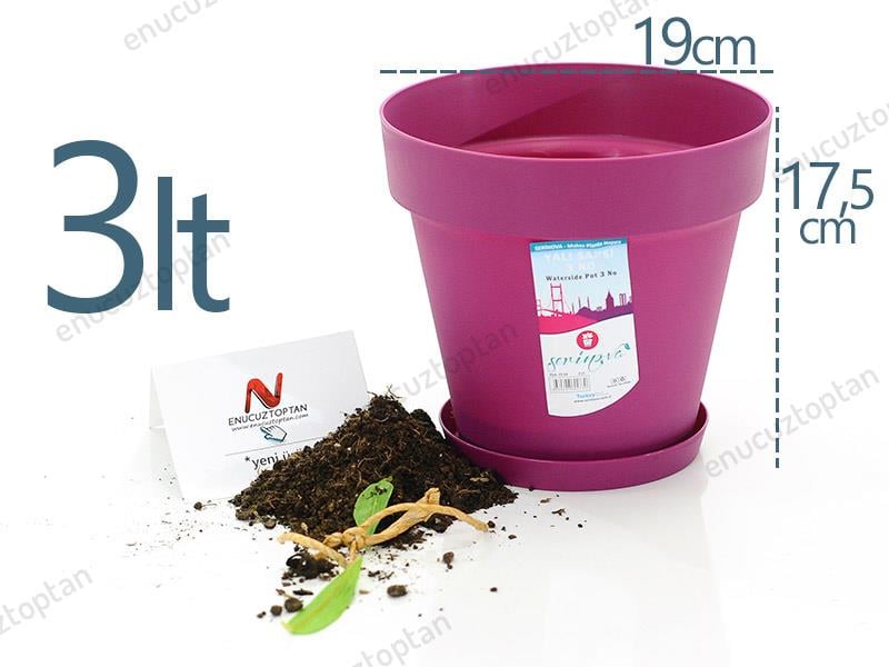 Serinova YS03 Yalı Saksı 3 Litre | ID1365