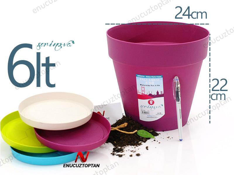 Serinova YS04 Yalı Saksı 6 Litre | ID1366