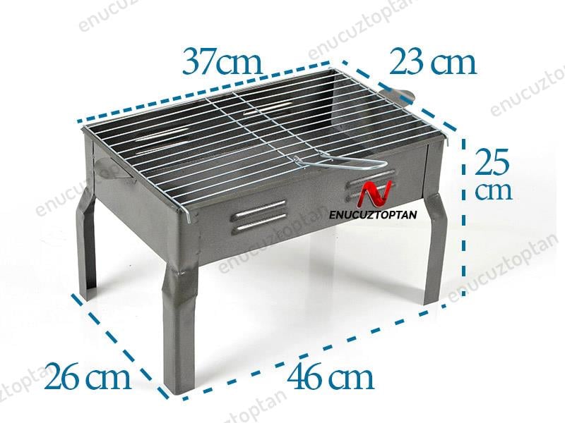 Sinanoğlu 1000-A Yüksek Ayaklı Köşeli Piknik Mangalı | ID1505