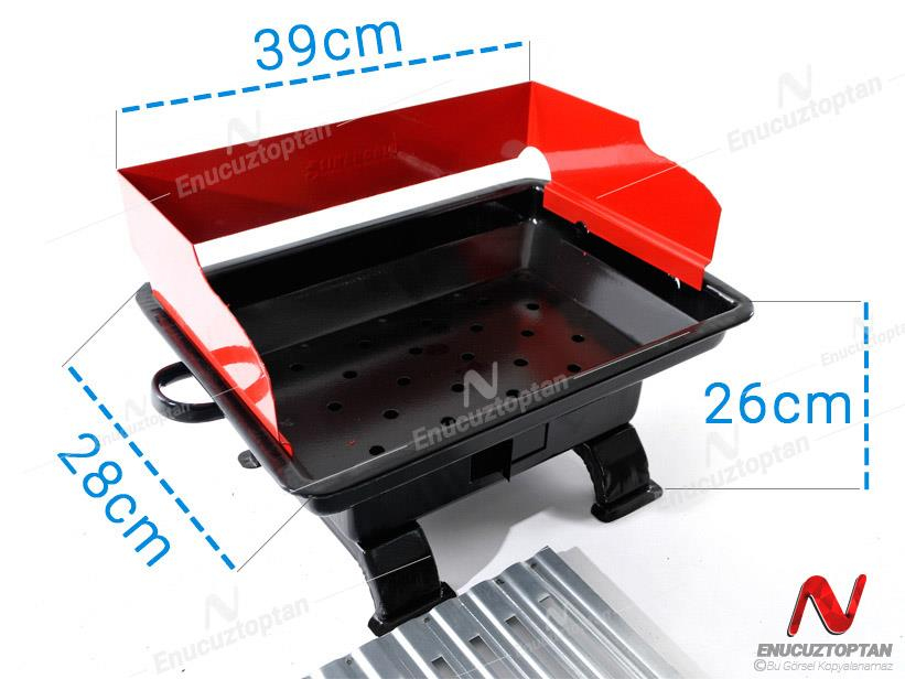 Sinanoğlu 1040 Oluklu Izgaralı Siperli Piknik Mangalı | ID2921