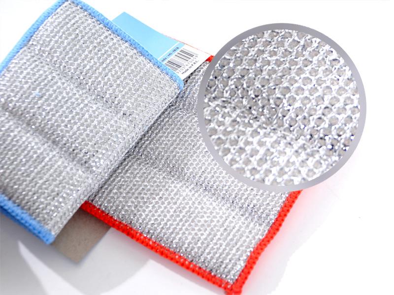 Spark MS7010 Mikrofiber Çift Taraflı Bulaşık Süngeri 19x12cm 2'li Set | ID3025