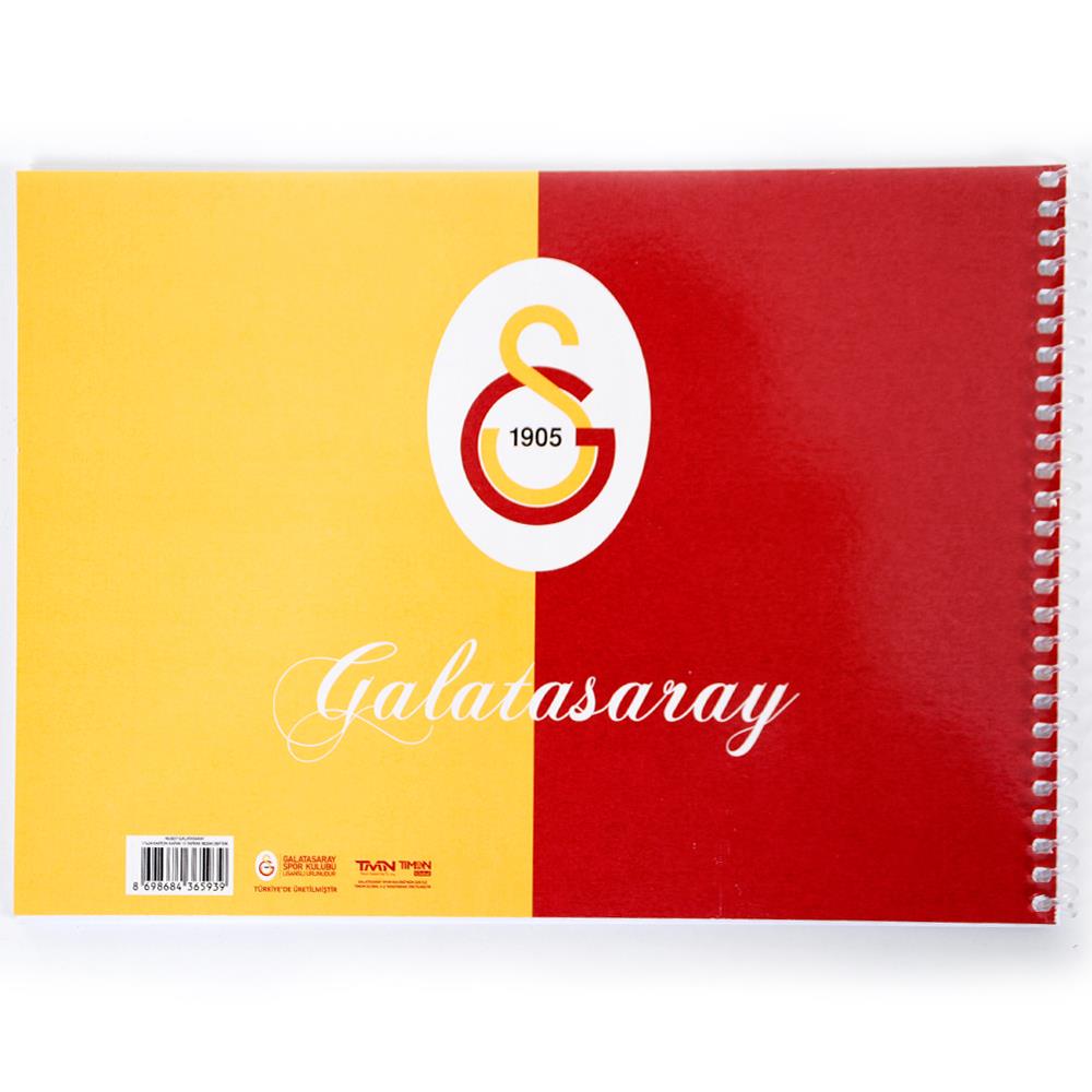 Spiralli Resim Defteri Galatasaray GS Lisanslı Küçük Boy Resim Defteri 17x24cm | ID5294