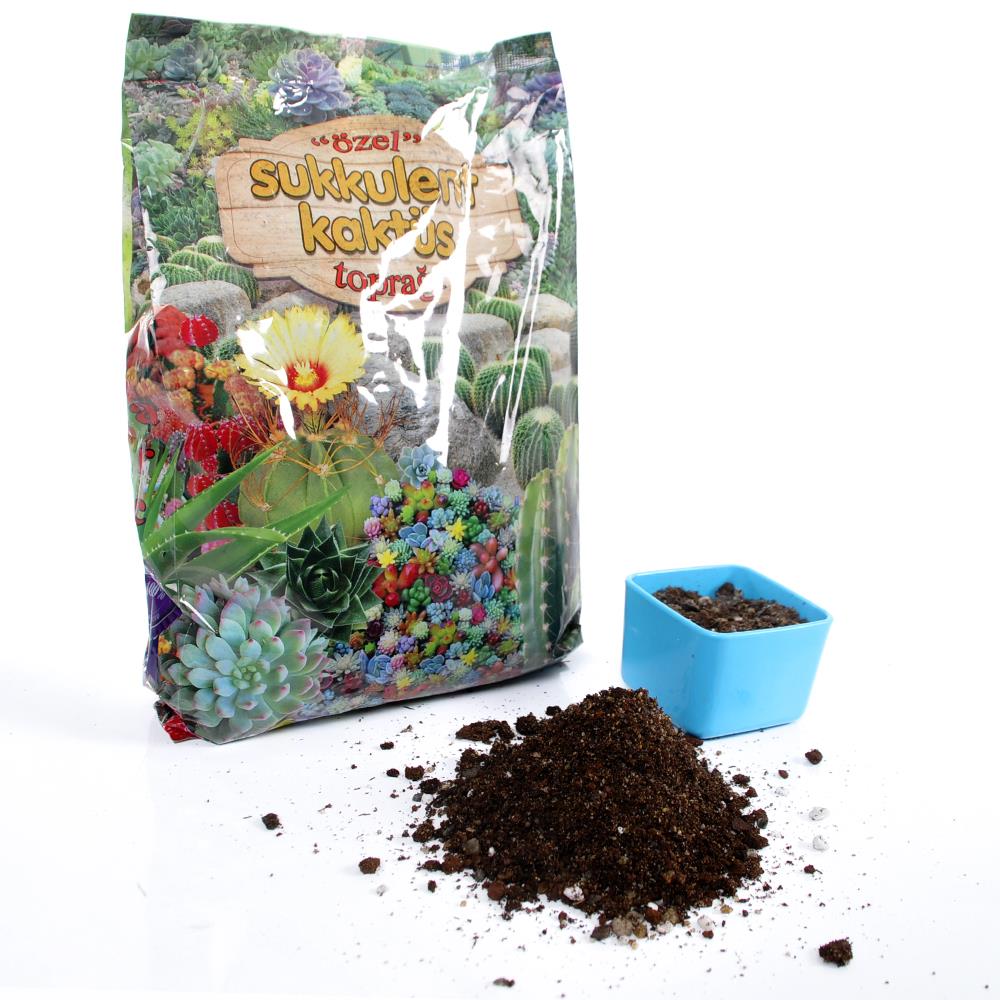 Sukulent Kaktüs Toprağı 1,5 Litre -  Mineralli Bitki Çiçek Toprak | ID5553