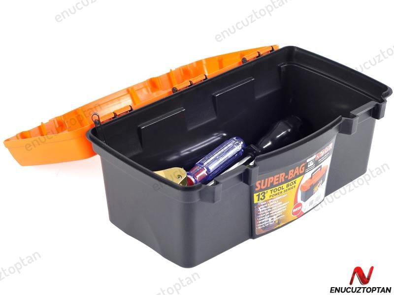 Super-Bag 13 inç Plastik Kilitli Takım-Alet Çantası - ASR2069 | ID1977