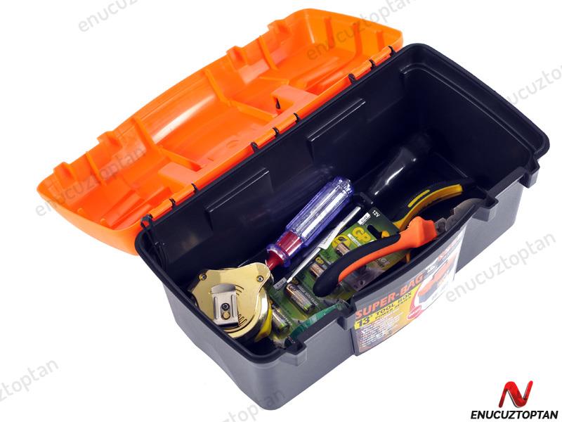 Super-Bag 13 inç Plastik Kilitli Takım-Alet Çantası - ASR2069 | ID1977