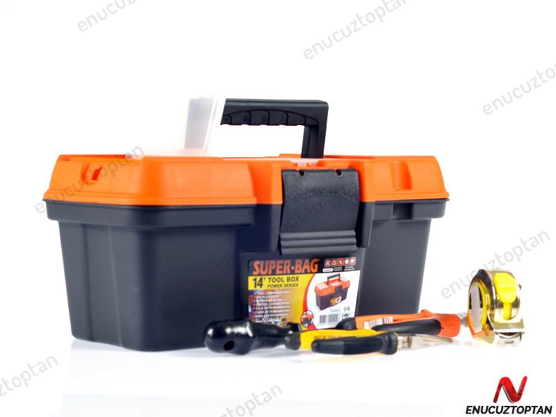 Super-Bag 14 inç Plastik Kilitli Takım-Alet Çantası - ASR2059 | ID1976