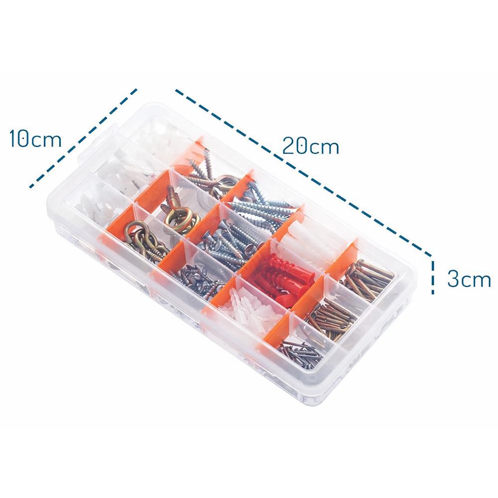 Super-Bag 15 Bölmeli Beta Organizer ve Vida, Çivi, Dübel Seti - ASR5005 | ID2497