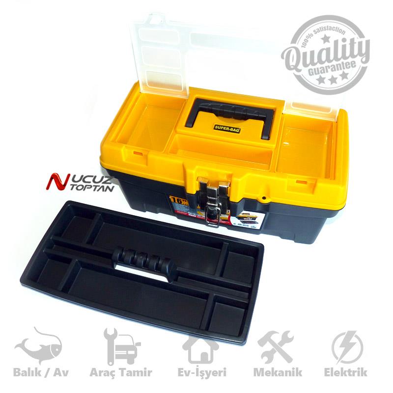 Super-Bag 16 inç  Metal Kilitli Takım-Alet Çantası - ASR2076 | ID377