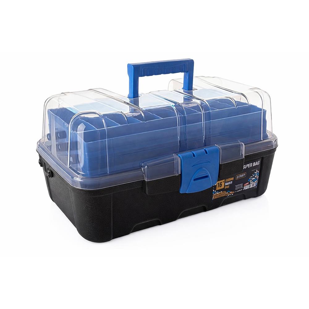 Super-Bag 16 inç Raflı Balıkçı Alet Takım Çantası ASR-5038 | ID4690