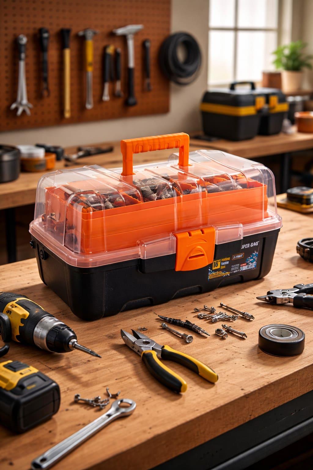 Super-Bag 16 inç Raflı Balıkçı Alet Takım Çantası ASR-5038 | ID4690