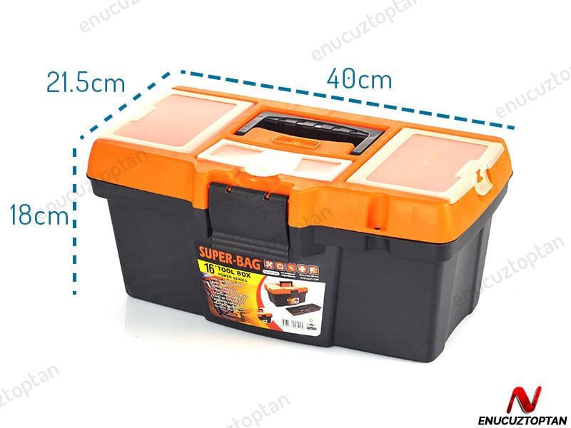 Super-Bag 16  Plastik Kilitli Takım-Alet Çantası - ASR2060 | ID2499