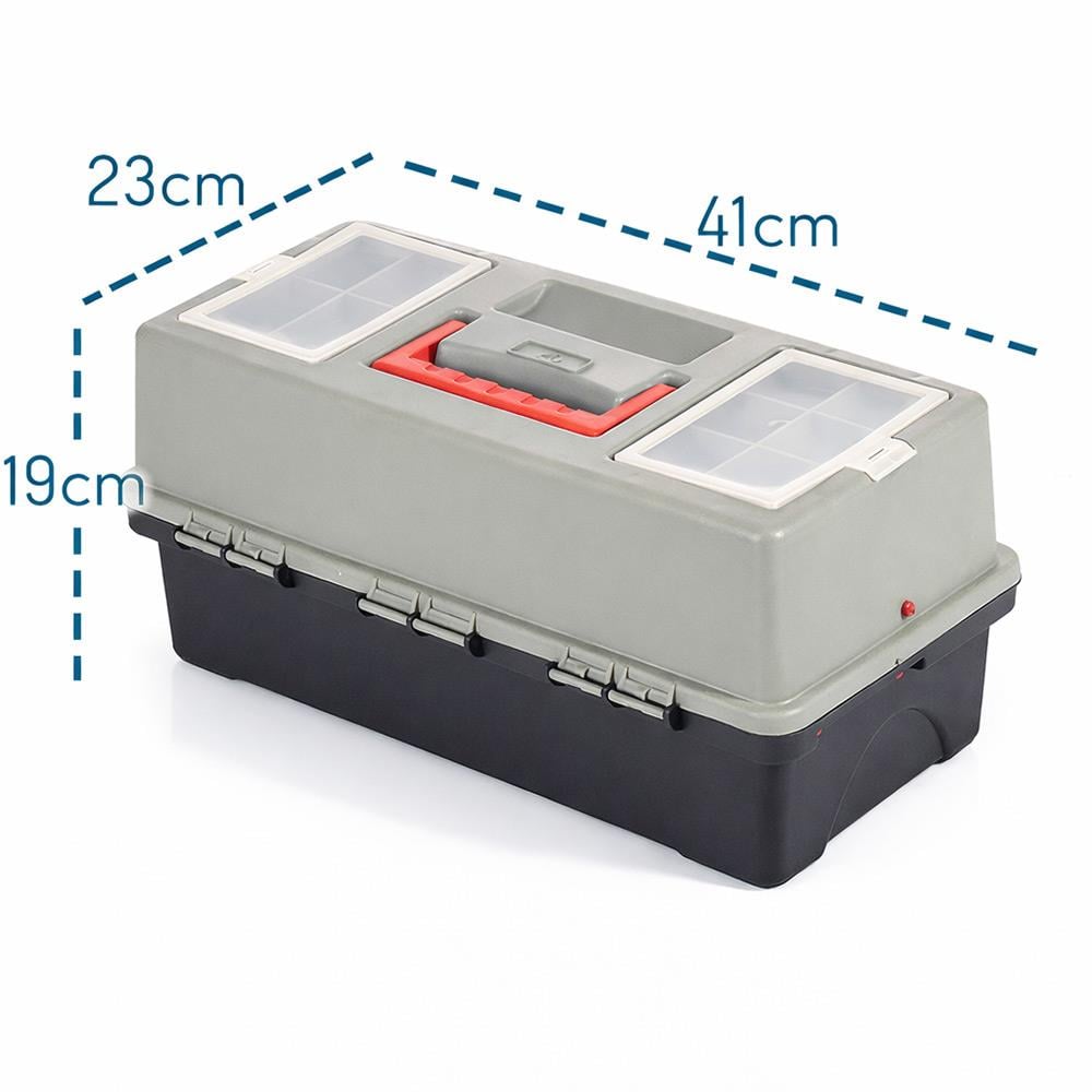 Super-Bag 17  Plastik Kilitli Raflı Takım-Alet Çantası - ASR2052 | ID2498