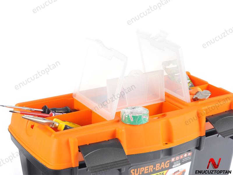 Super-Bag 19 inç Plastik Kilitli Takım-Alet Çantası - ASR2061 | ID1988