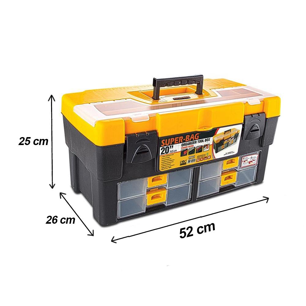 Super-Bag 20 inç Çekmeceli Takım-Alet Çantası - ASR2055 | ID1989