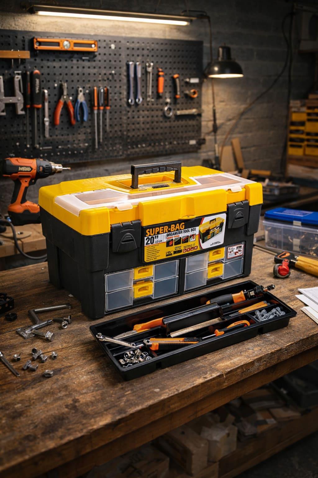 Super-Bag 20 inç Çekmeceli Takım-Alet Çantası - ASR2055 | ID1989