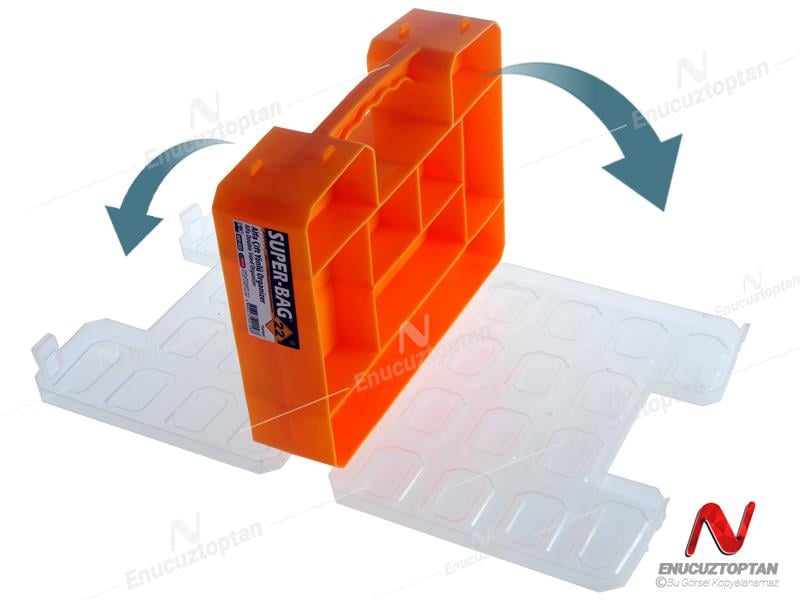 Super-Bag 22 Bölmeli Alfa Çift Taraflı Organizer Çanta - ASR5033 | ID3082