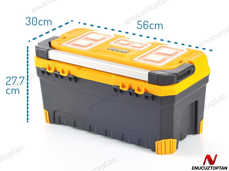 Super-Bag 22 inç Metal Kilitli Alüminyum Saplı Takım-Alet Çantası - ASR4017 | ID2502