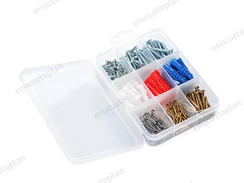 Super-Bag 9 Bölmeli Beta Organizer ve Vida, Çivi, Dübel Seti - ASR5000 | ID2493