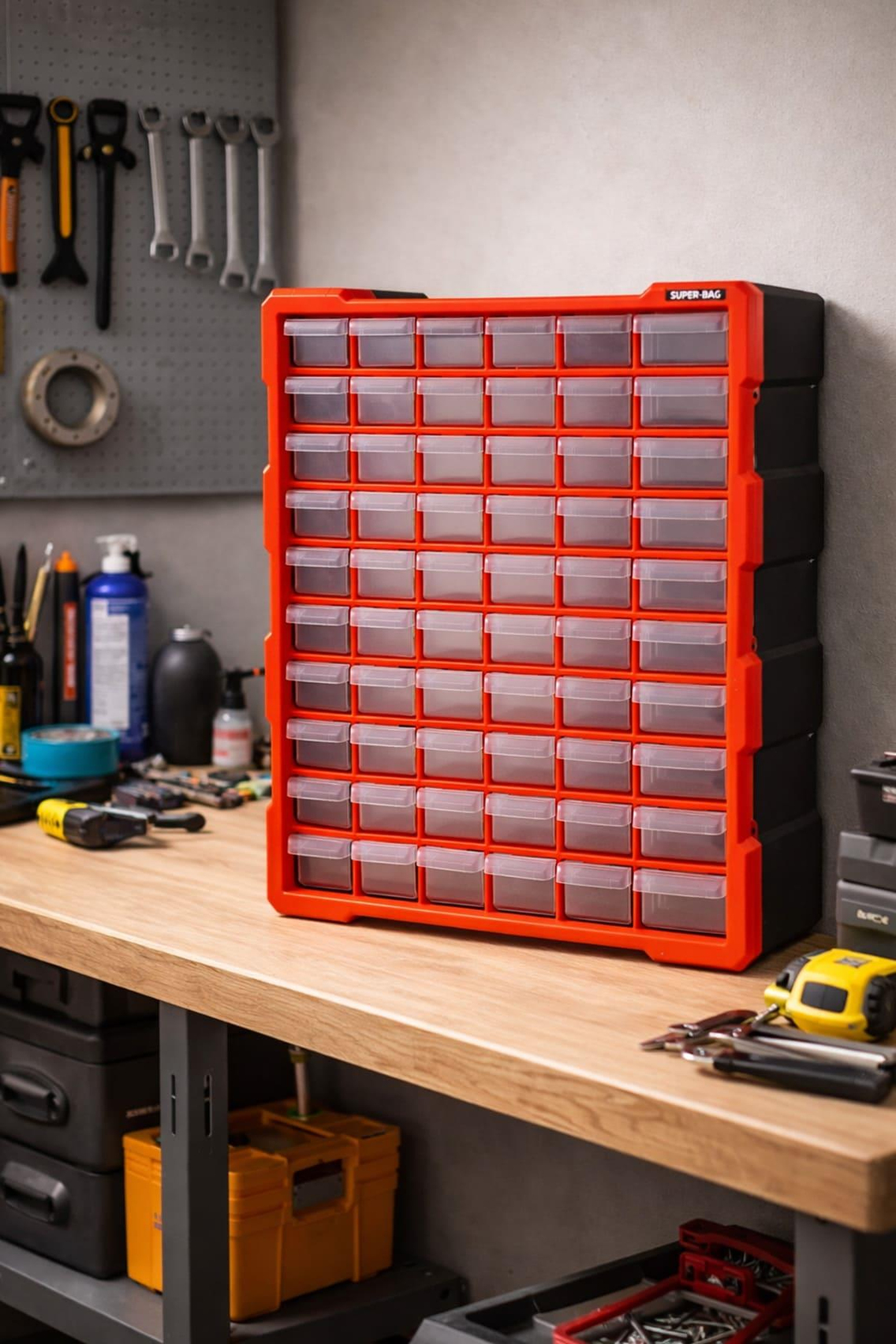 Super-Bag ASR-6000 Monoblok 60 Çekmeceli Organizer Seti | ID6536