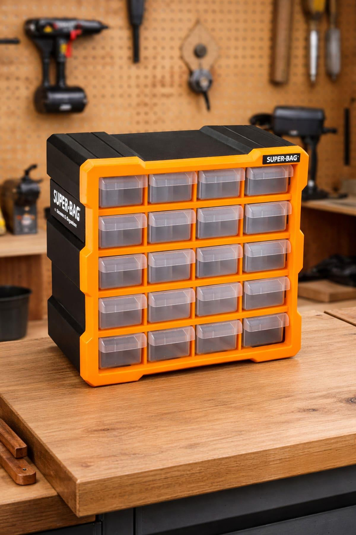 EZスーパーボックスフライ20 Super-Bag ASR-6006 Monoblok 20 Çekmeceli Organizer Seti | ID6031