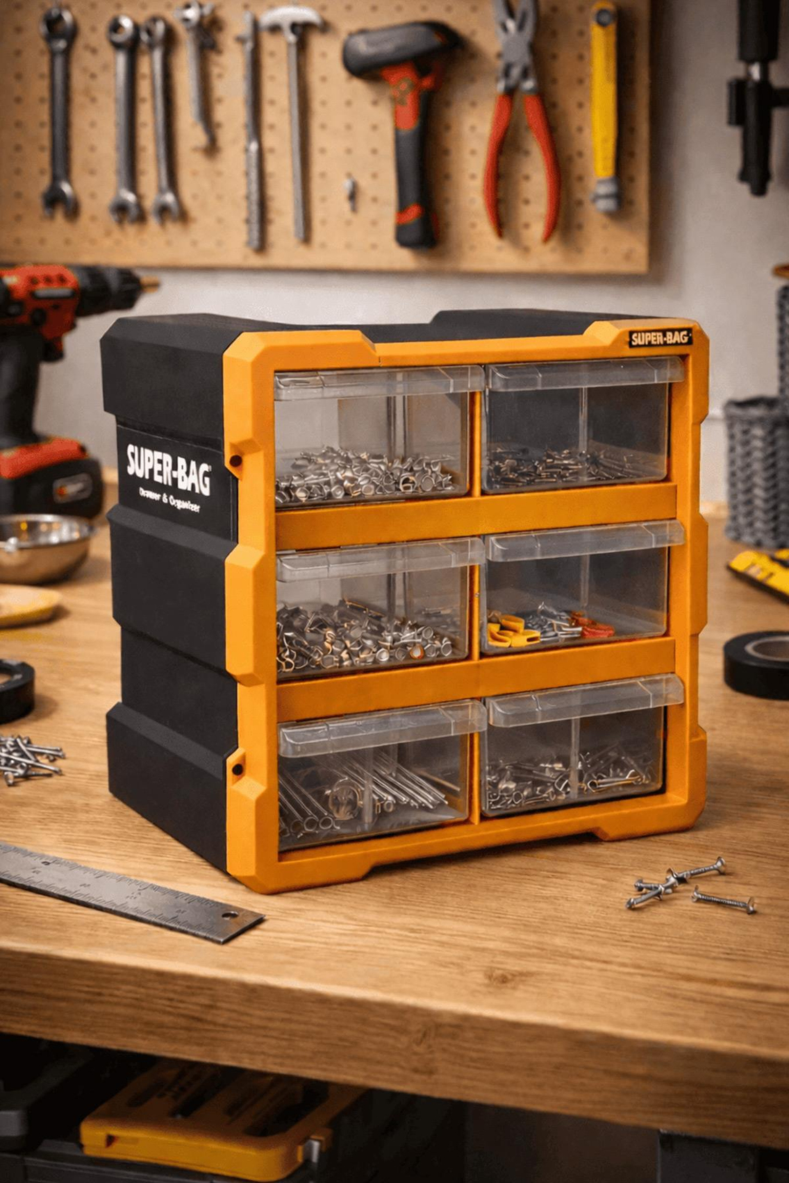 Super-Bag ASR-6008 Monoblok 6 Çekmeceli Küçük Organizer Seti | ID6541