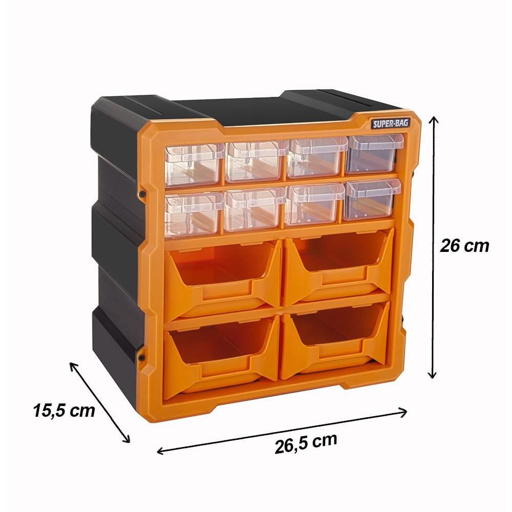 Super-Bag ASR-6009 Monoblok 12 Çekmeceli Organizer Seti | ID6542