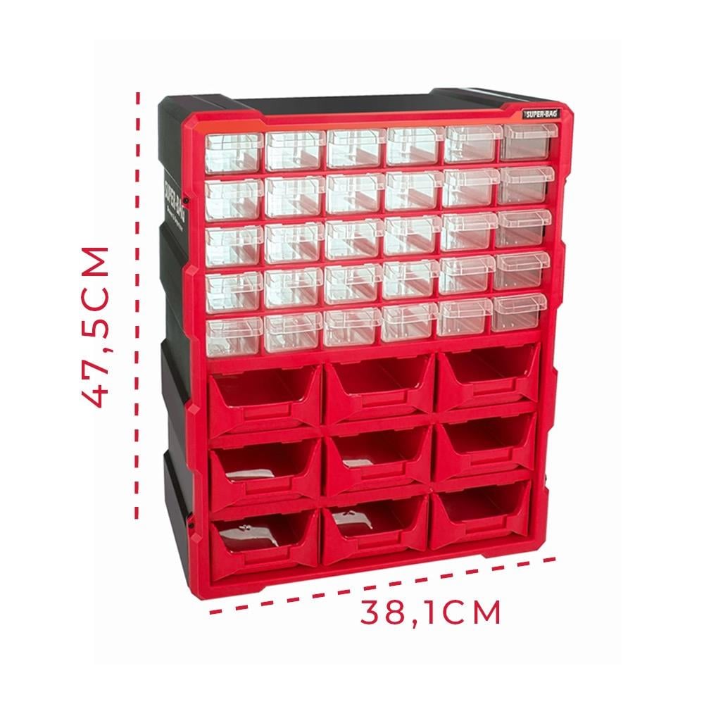 Super-Bag ASR-6010 Monoblok 39 Çekmeceli Organizer Seti | ID6543