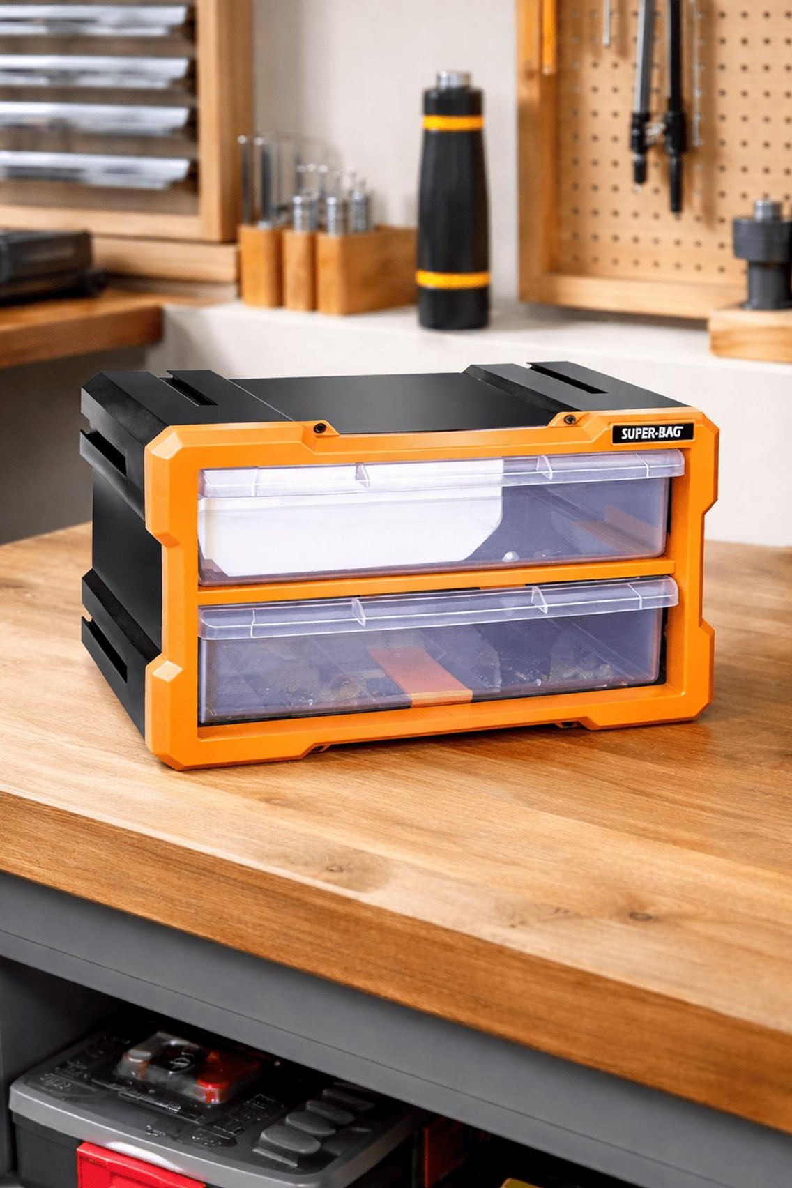 Super-Bag ASR-6012 Monoblok 2 Çekmeceli Organizer Seti | ID6544