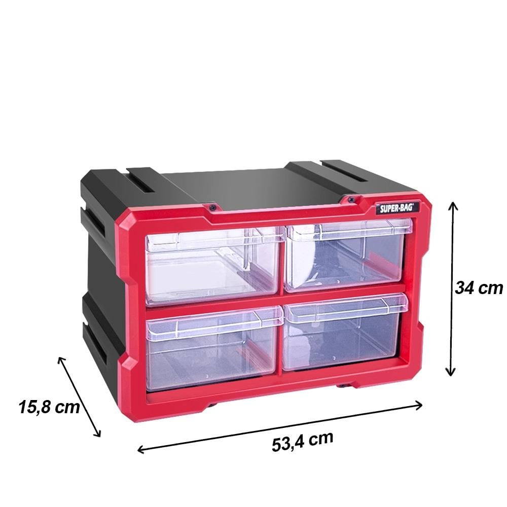 Super-Bag ASR-6013 Monoblok 4 Çekmeceli Organizer Seti | ID6545