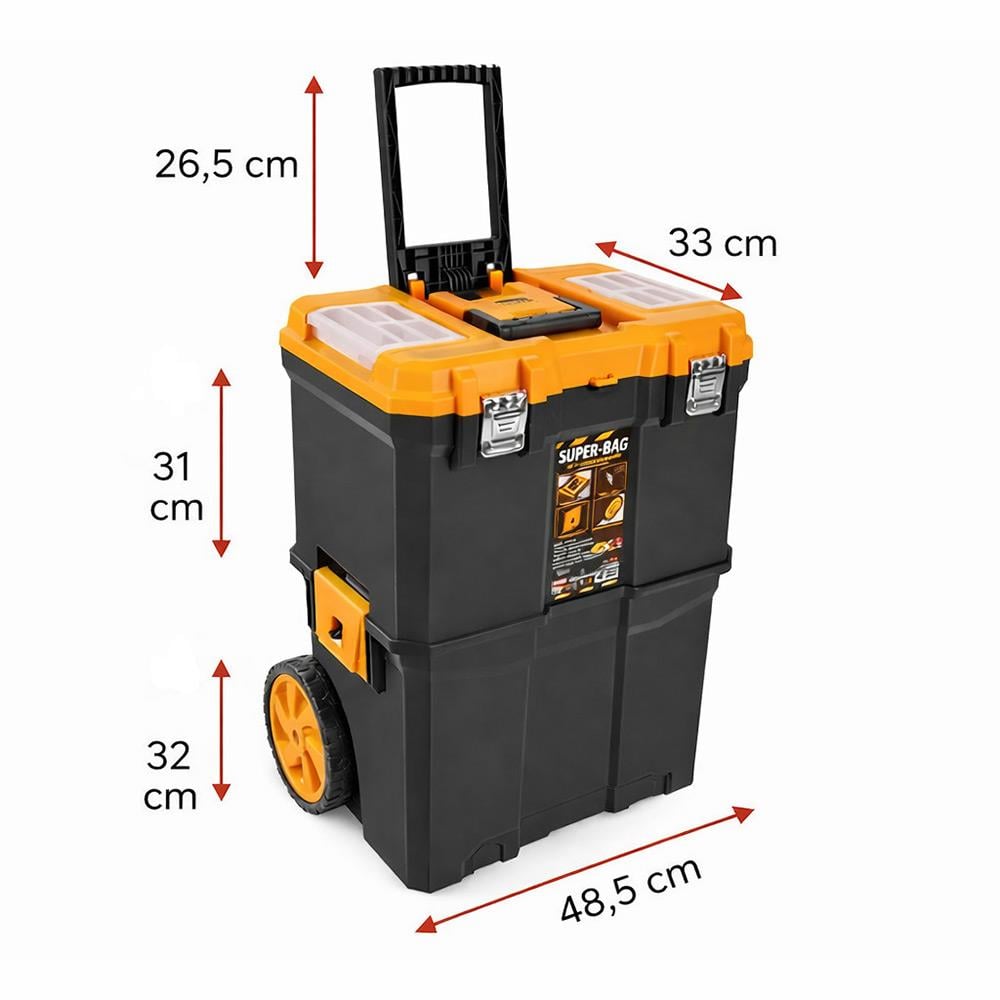 Super-Bag Çift Katlı Tekerlekli Takım Çantası ASR-5039 | ID4689