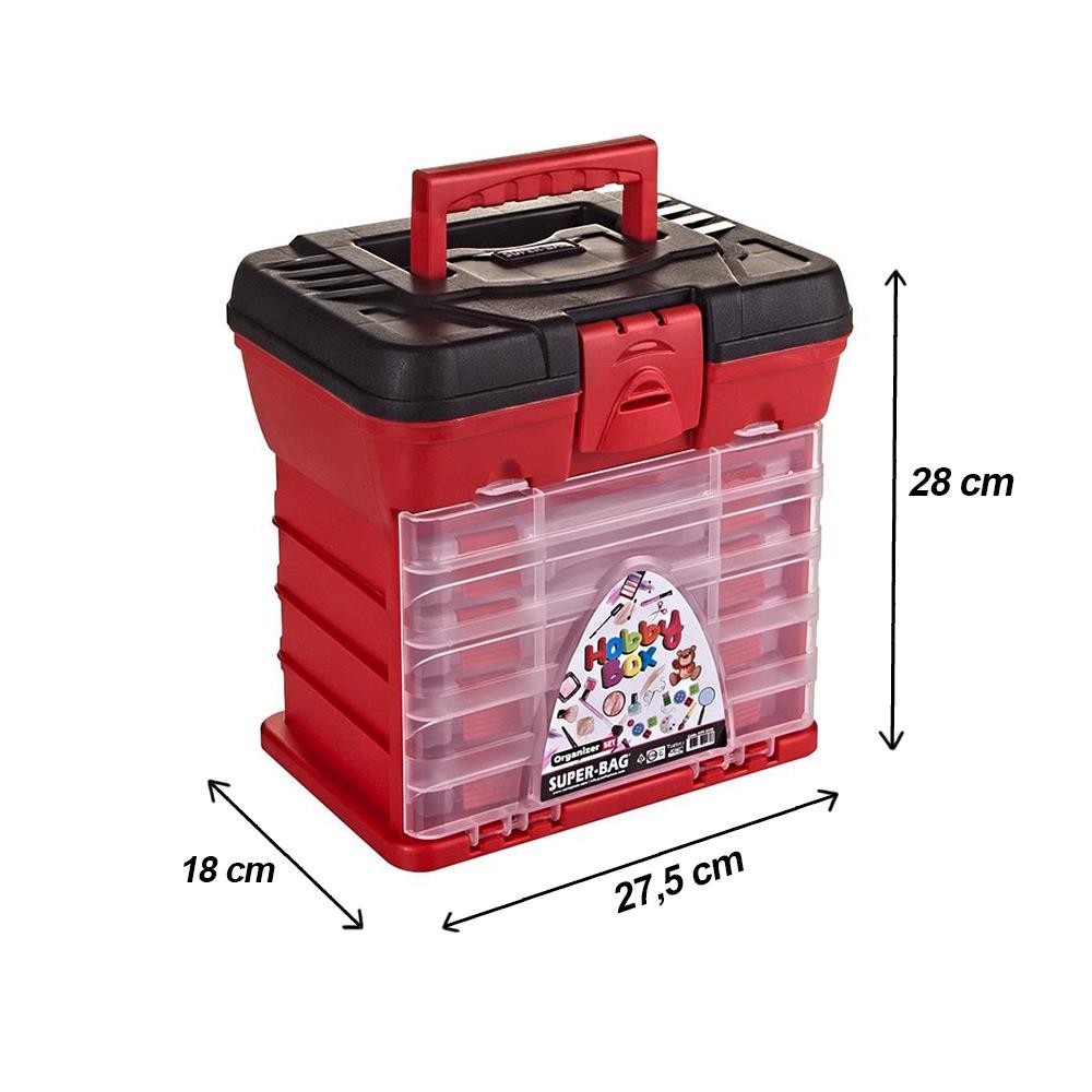 Super-Bag Hobby Kilitli Organizerli Takım Çantası ASR-5040 | ID5226 