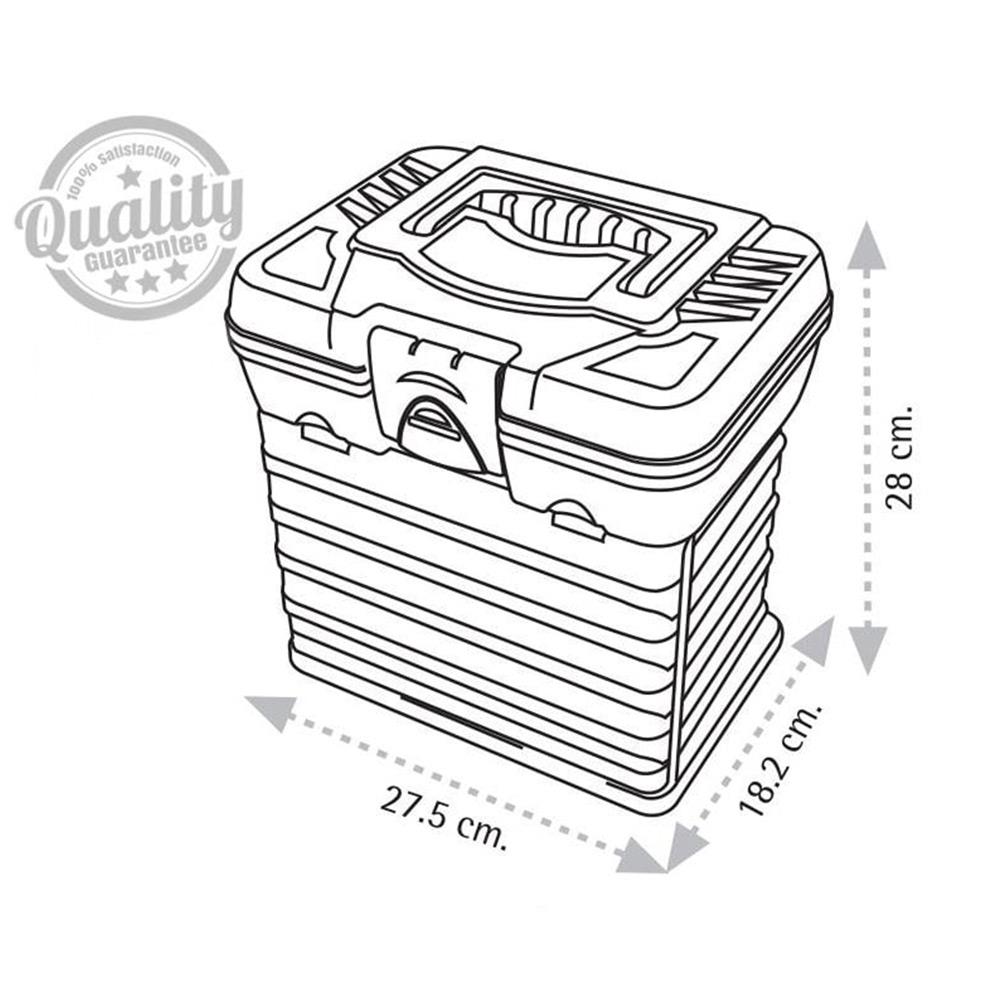 Super-Bag Plastik Kilitli Organizerli Takım-Alet Çantası - ASR2089 | ID380