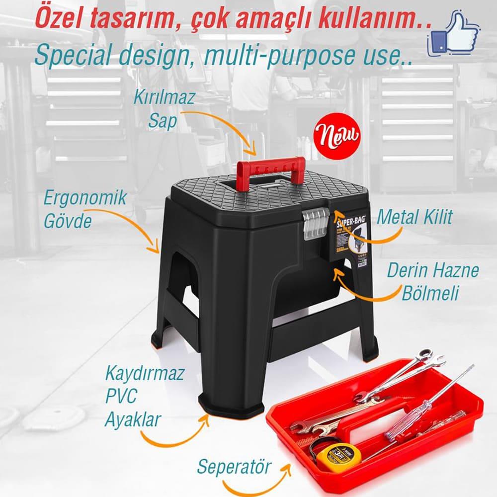 Super-Bag Tabure Takım Çantası - ASR5047 | ID5642