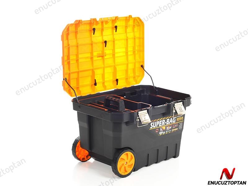 Super-Bag Tekerlekli Mega Metal Kilitli Takım-Alet Çantası - ASR4026 | ID2503