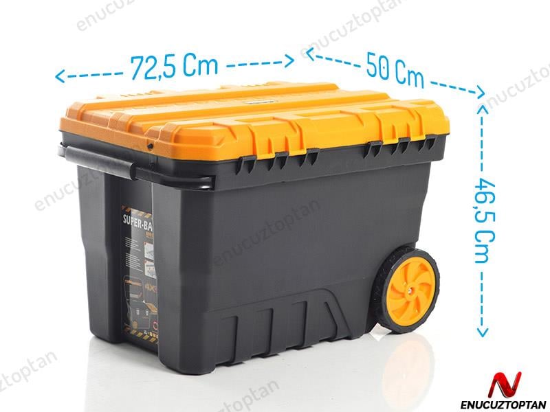 Super-Bag Tekerlekli Mega Metal Kilitli Takım-Alet Çantası - ASR4026 | ID2503