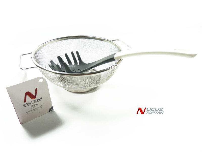 Süzgeç Paslanmaz Metal Kulplu Küçük 20cm | ID871