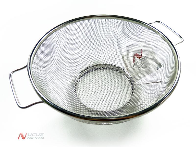 Süzgeç Paslanmaz Metal Kulplu Orta 22cm | ID872