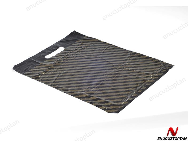 Takviyeli Çizgili Poşet Torba 40x50cm 50 Adet No:4 | ID1805