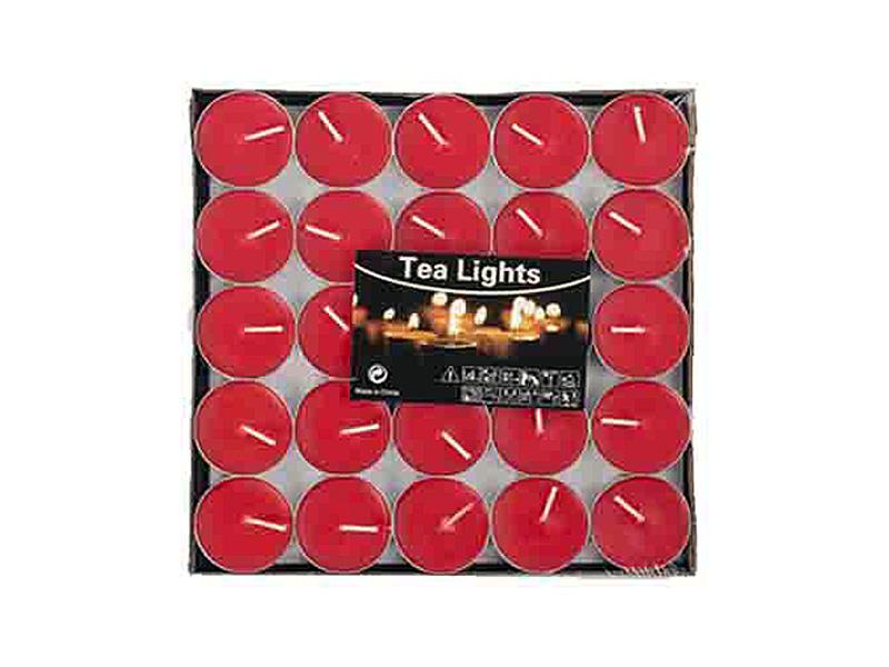 TeaLight Çay Mum  Kırmızı 100lü | ID4287