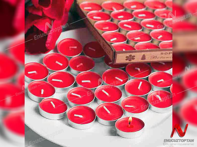 TeaLight Çay Mum  Kırmızı 100lü | ID4287