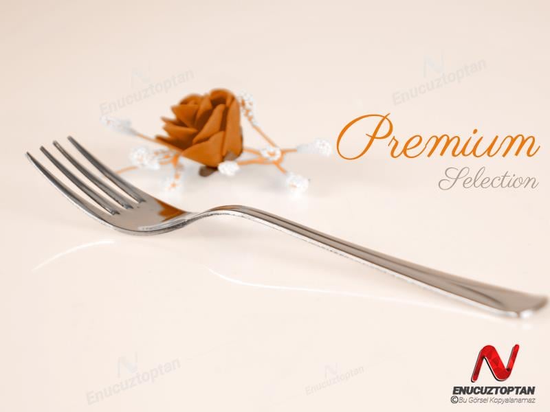 Tercan Sade 430 Paslanmaz Çelik Tatlı Çatalı 12li | ID4329