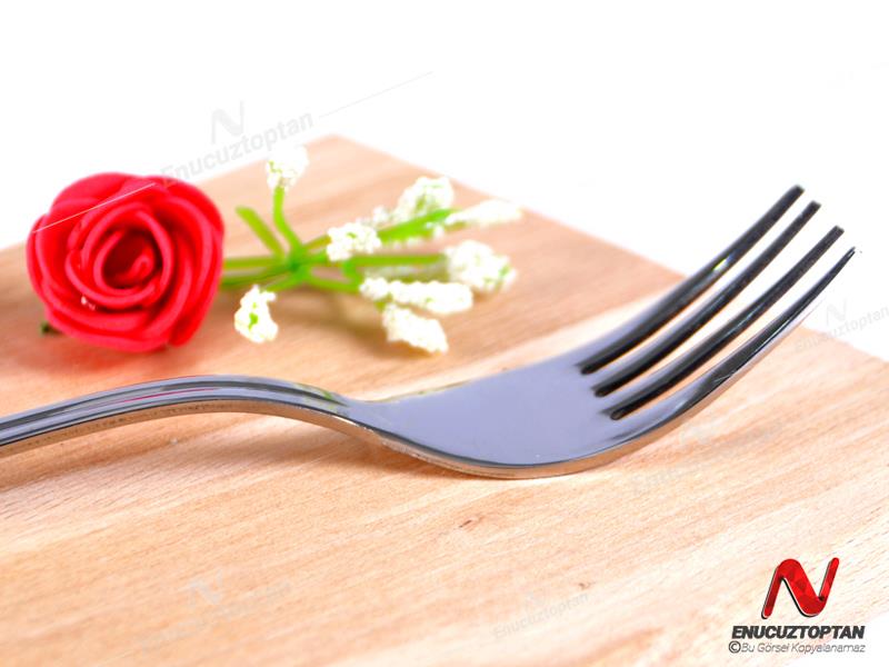 Tercan Sade 430 Paslanmaz Çelik Yemek Çatalı 12li  | ID4332