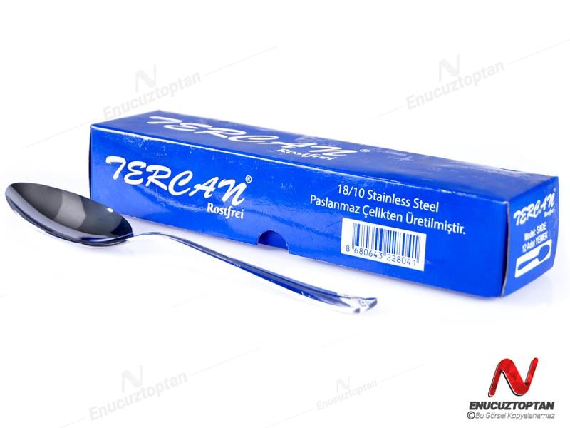 Tercan Sade 430 Paslanmaz Çelik Yemek Kaşığı 12li | ID4348