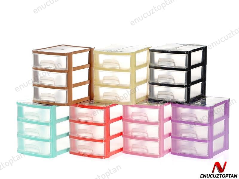 Tonton 3 Katlı Çekmeceli Organizer ve Evrak Rafı No:0 - ASR5023 | ID2490