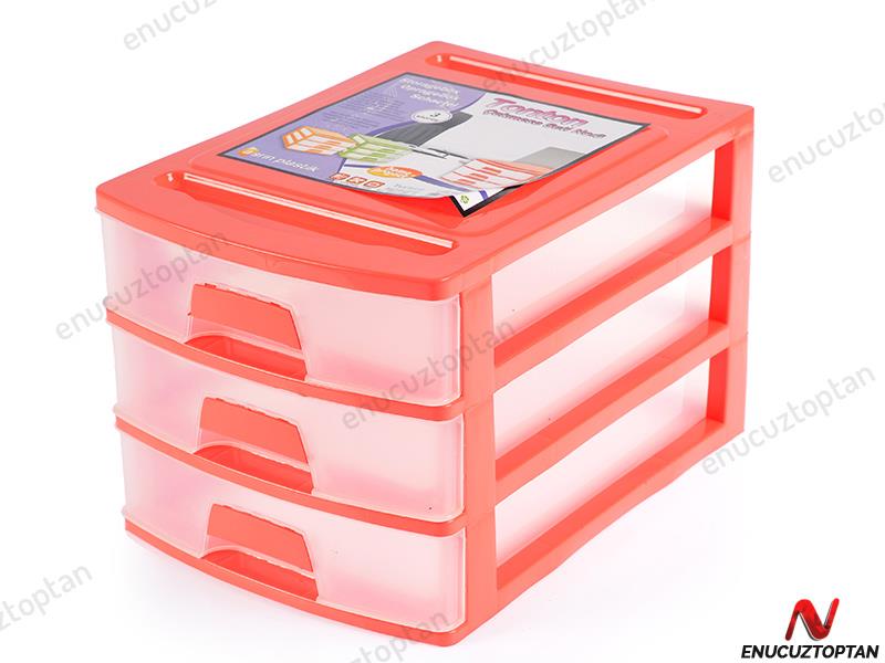 Tonton Çekmece 3 Katlı Organizer Evrak Rafı No:3 - ASR2004 | ID1984