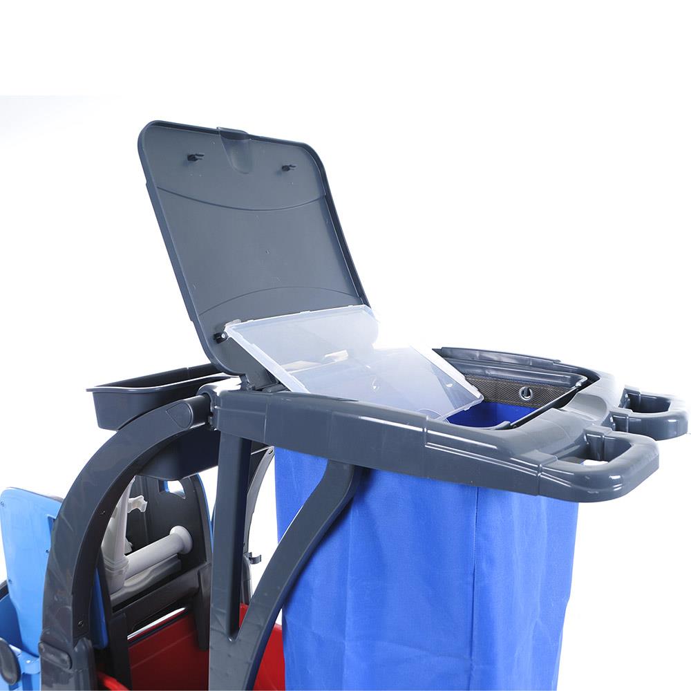 Üçtem HCK716 Çift Kovalı Brandalı Plastik Presli Herkül Temizlik Arabası | ID5523