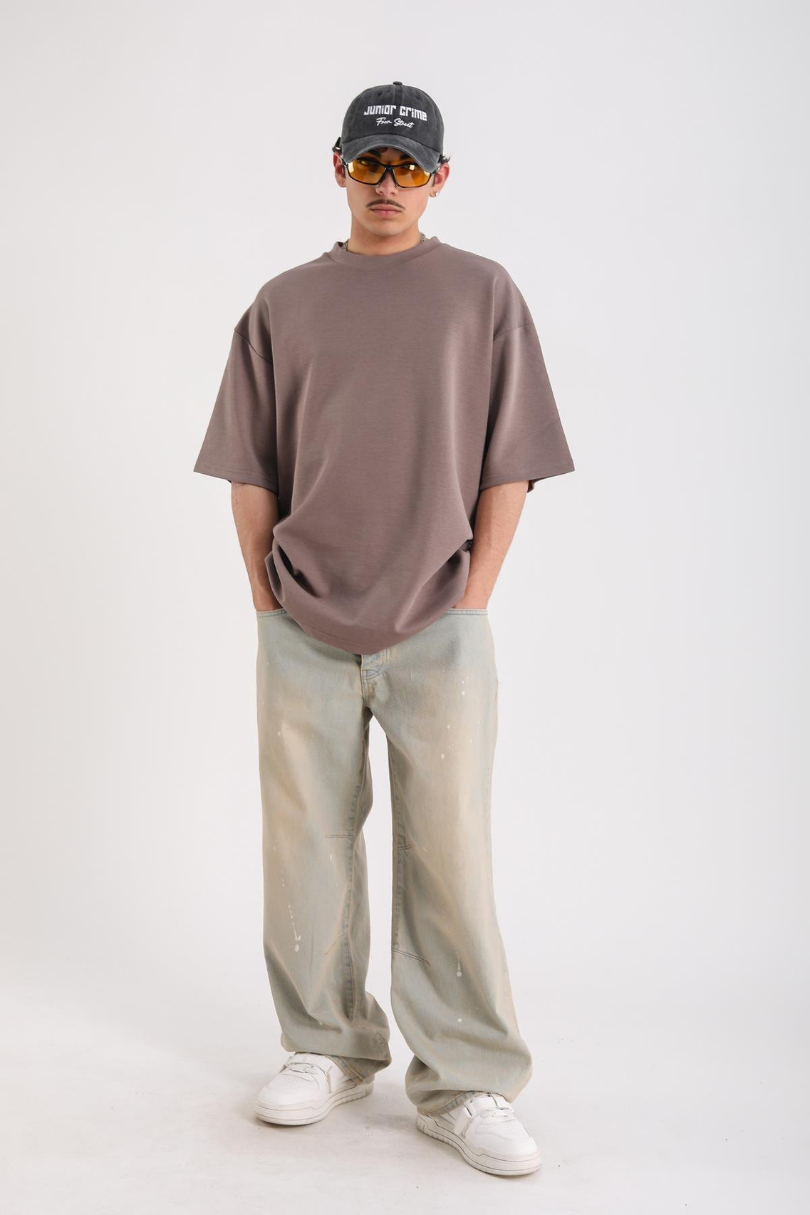 Kahve Basic Oversize Rv Tshirt