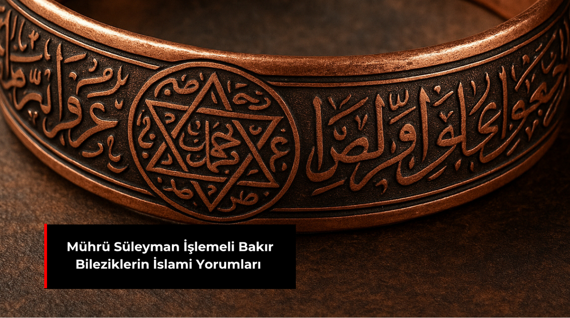 MÜHRÜ SÜLEYMAN İŞLEMELİ BAKIR BİLEZİKLERİN İSLAMİ YORUMLARI