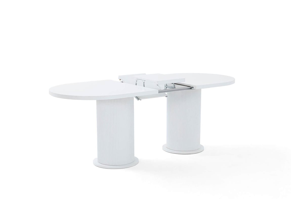 Bohem Elips Açılır Masa Takımı 160'lık (Dut)