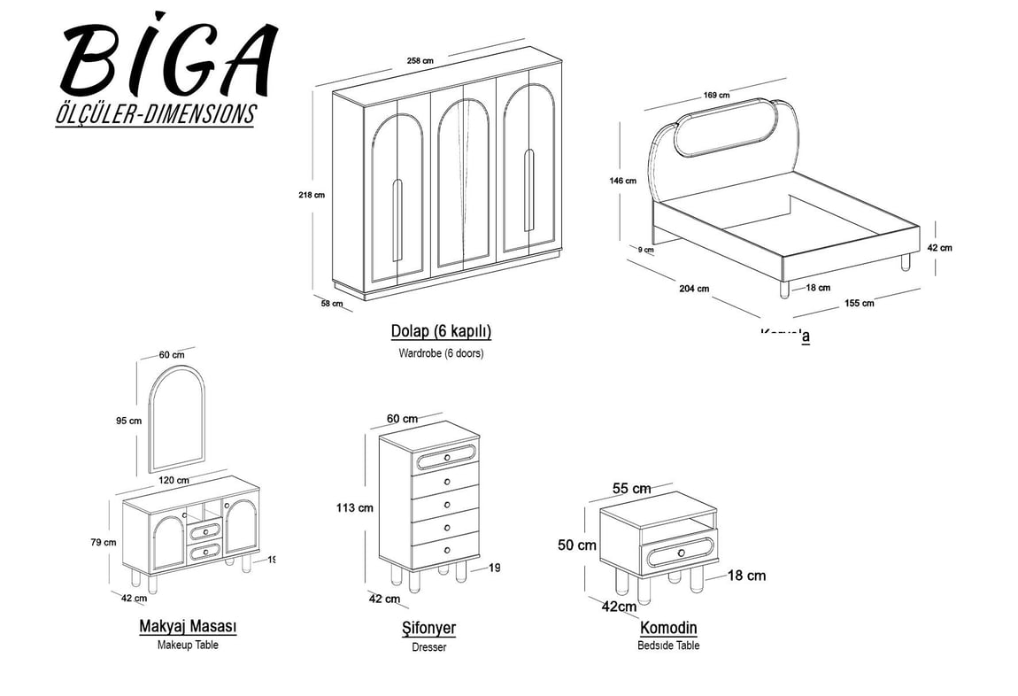 Biga Yatak Odası Takımı